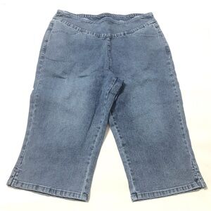 Brandis Women’s Cropped Denim Pedal Pushers Jeans Capris Size 14 Dress Out Loud